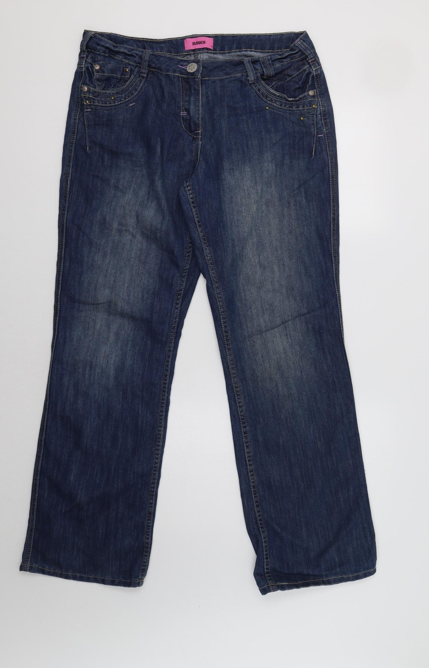 George Womens Blue   Bootcut Jeans Size 14 L32 in