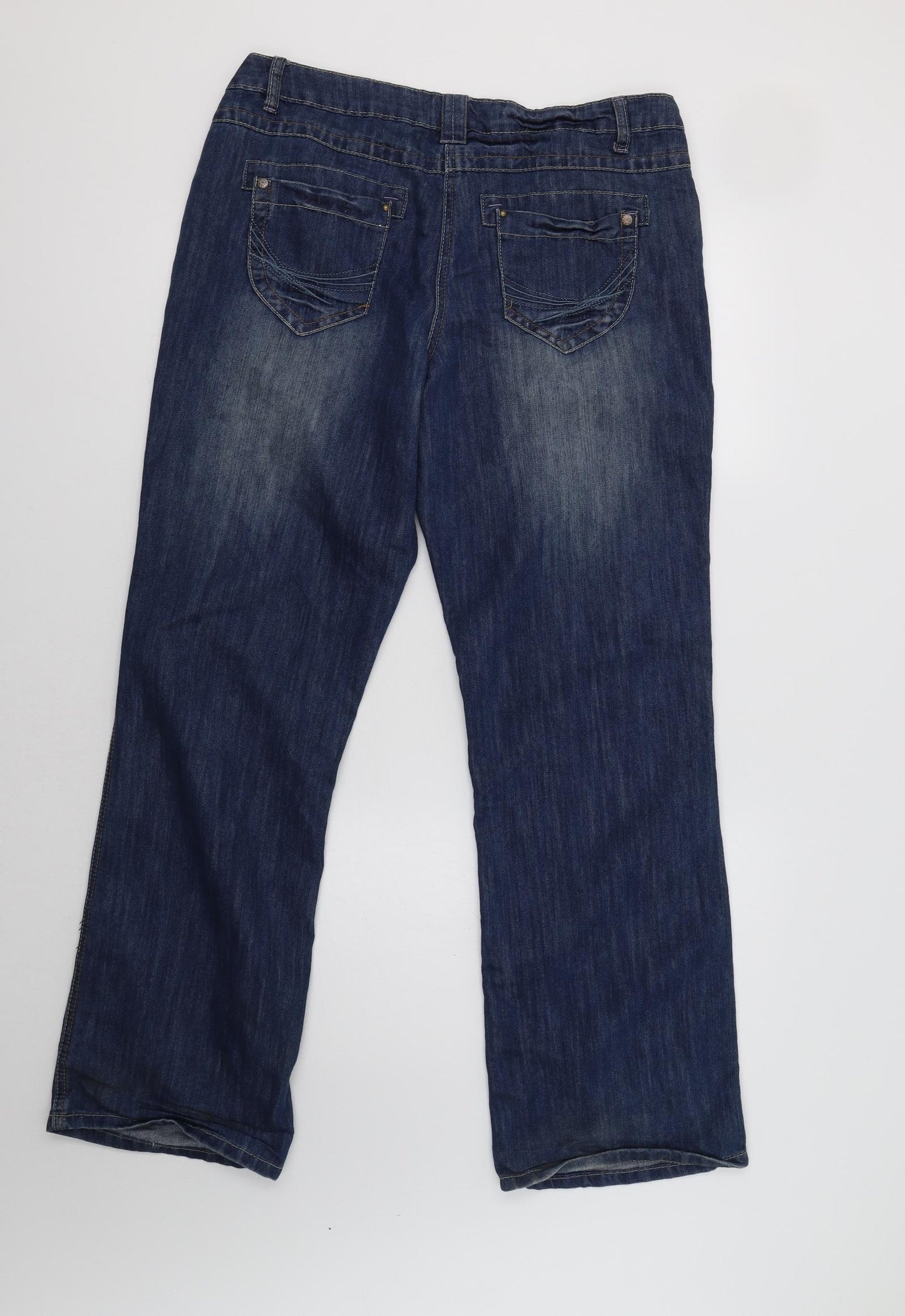 George Womens Blue   Bootcut Jeans Size 14 L32 in