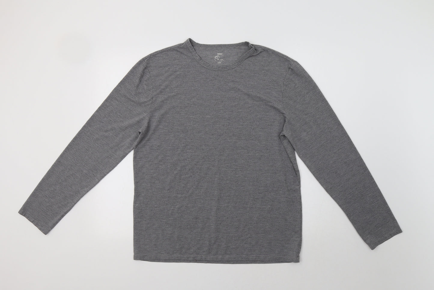 M&S Womens Grey   Basic T-Shirt Size L