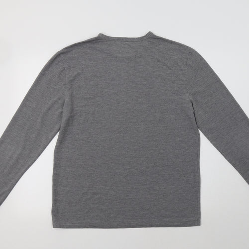 M&S Womens Grey   Basic T-Shirt Size L