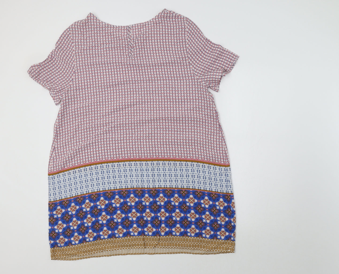 TU Womens Multicoloured Geometric  A-Line  Size 16