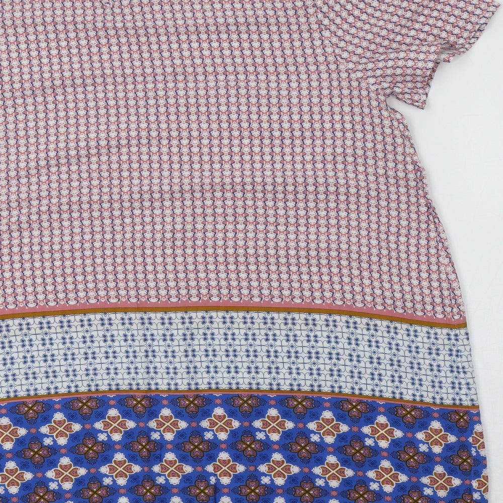 TU Womens Multicoloured Geometric  A-Line  Size 16