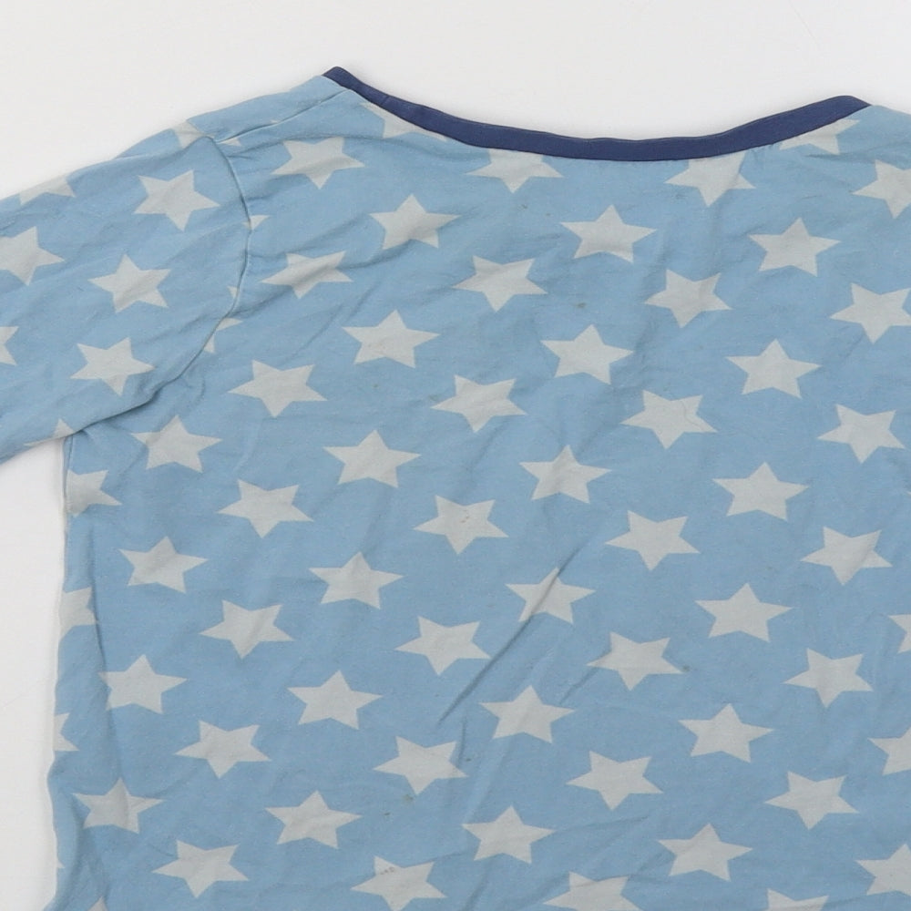 George Boys Blue    Pyjama Top Size 6-7 Years  - Star Print