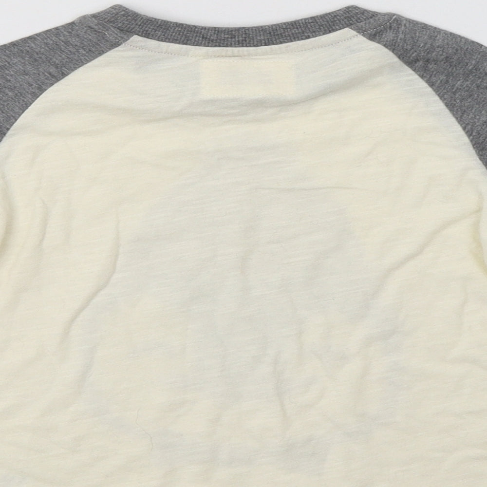 TU Girls Ivory Colourblock  Basic T-Shirt Size 2 Years  - Penguin