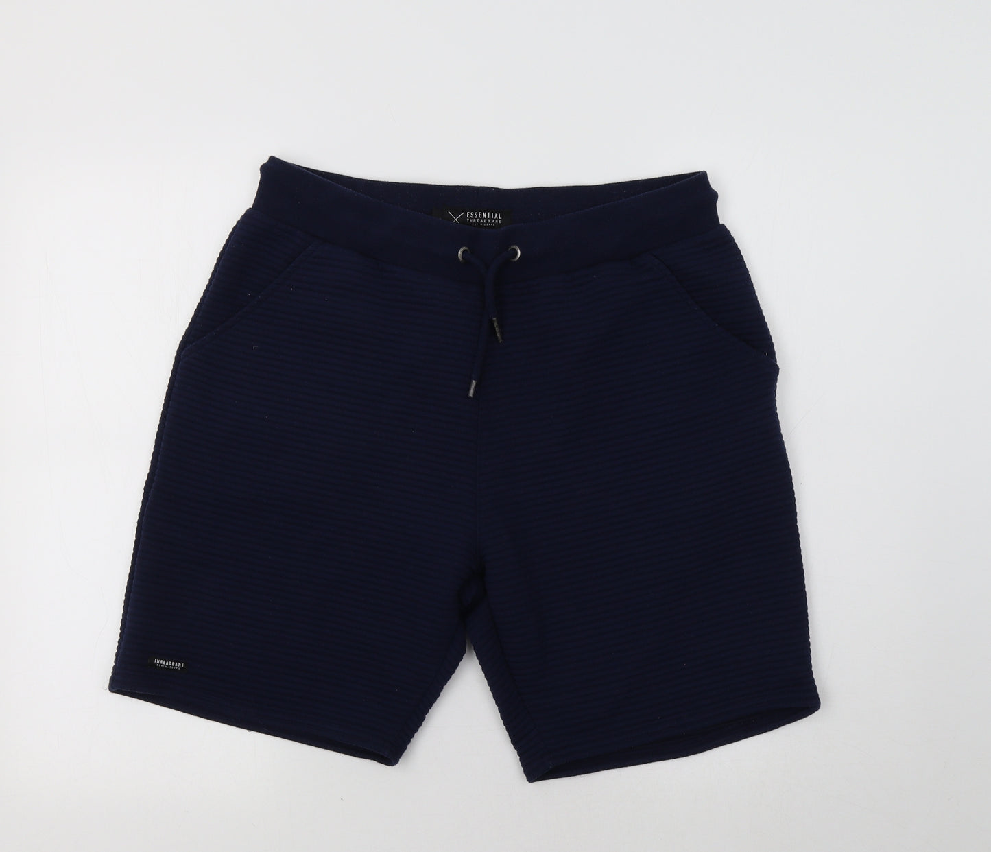 Threadbare Mens Blue   Sweat Shorts Size M