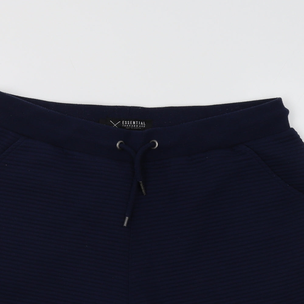 Threadbare Mens Blue   Sweat Shorts Size M