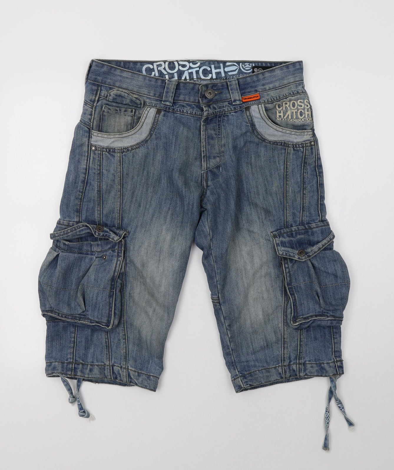 Crosshatch Mens Blue   Cargo Shorts Size 32