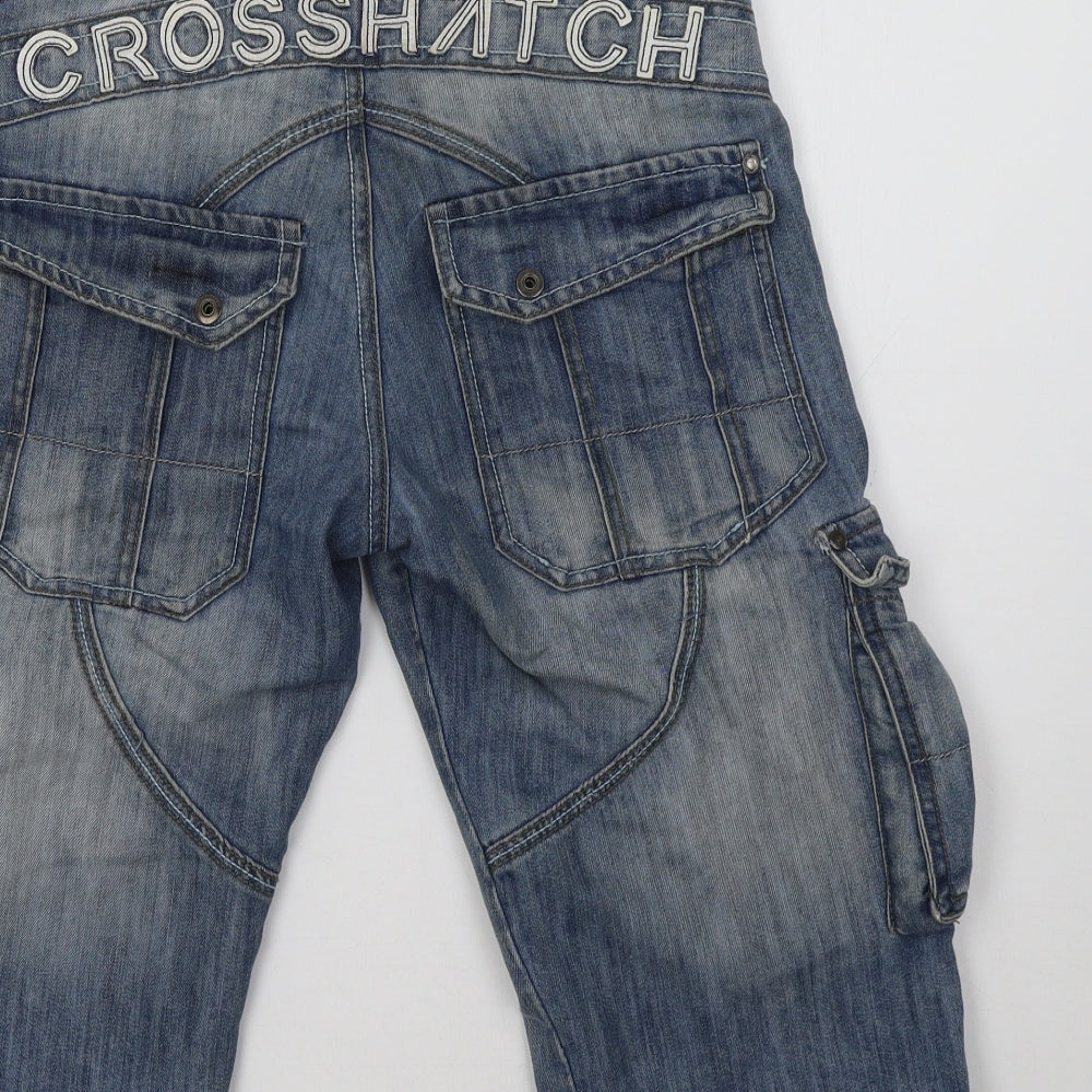 Crosshatch Mens Blue   Cargo Shorts Size 32