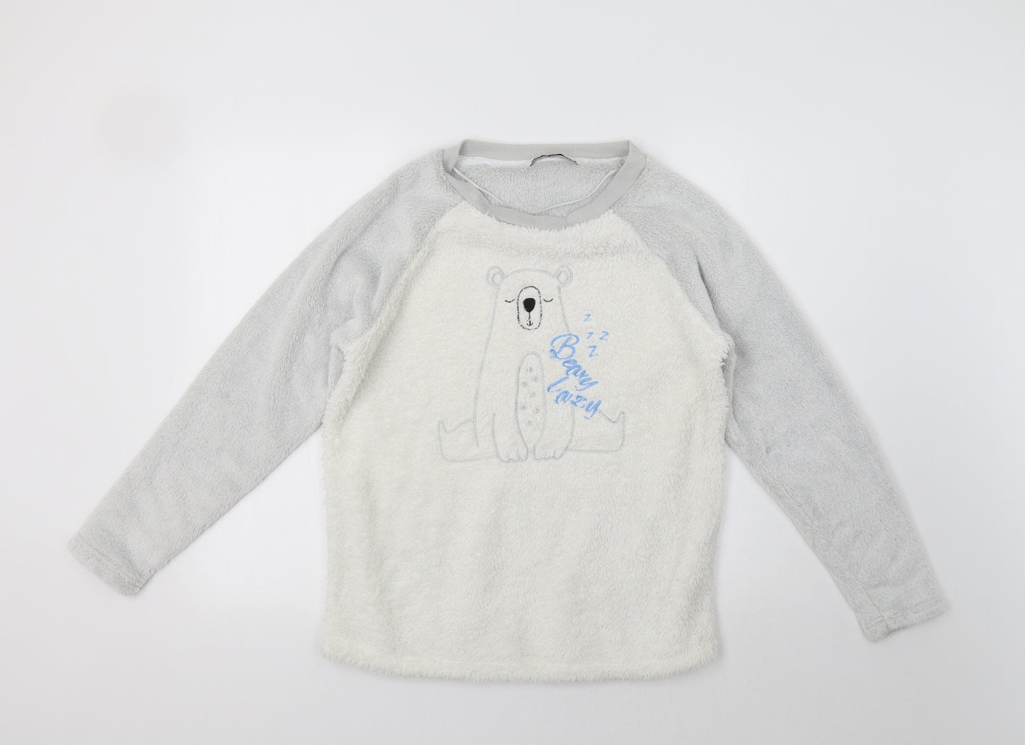 TU Womens Grey   Top Pyjama Top Size 12  - Polar Bear