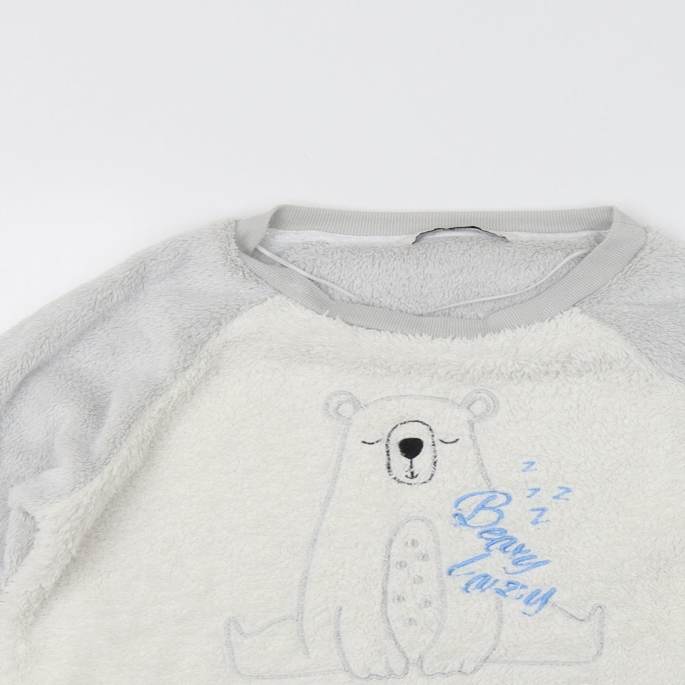 TU Womens Grey   Top Pyjama Top Size 12  - Polar Bear