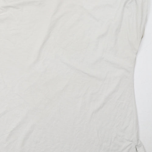 Peacocs Womens White   Basic T-Shirt Size 10