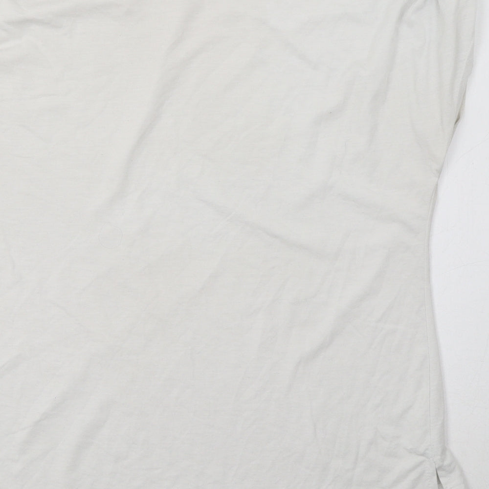 Peacocs Womens White   Basic T-Shirt Size 10