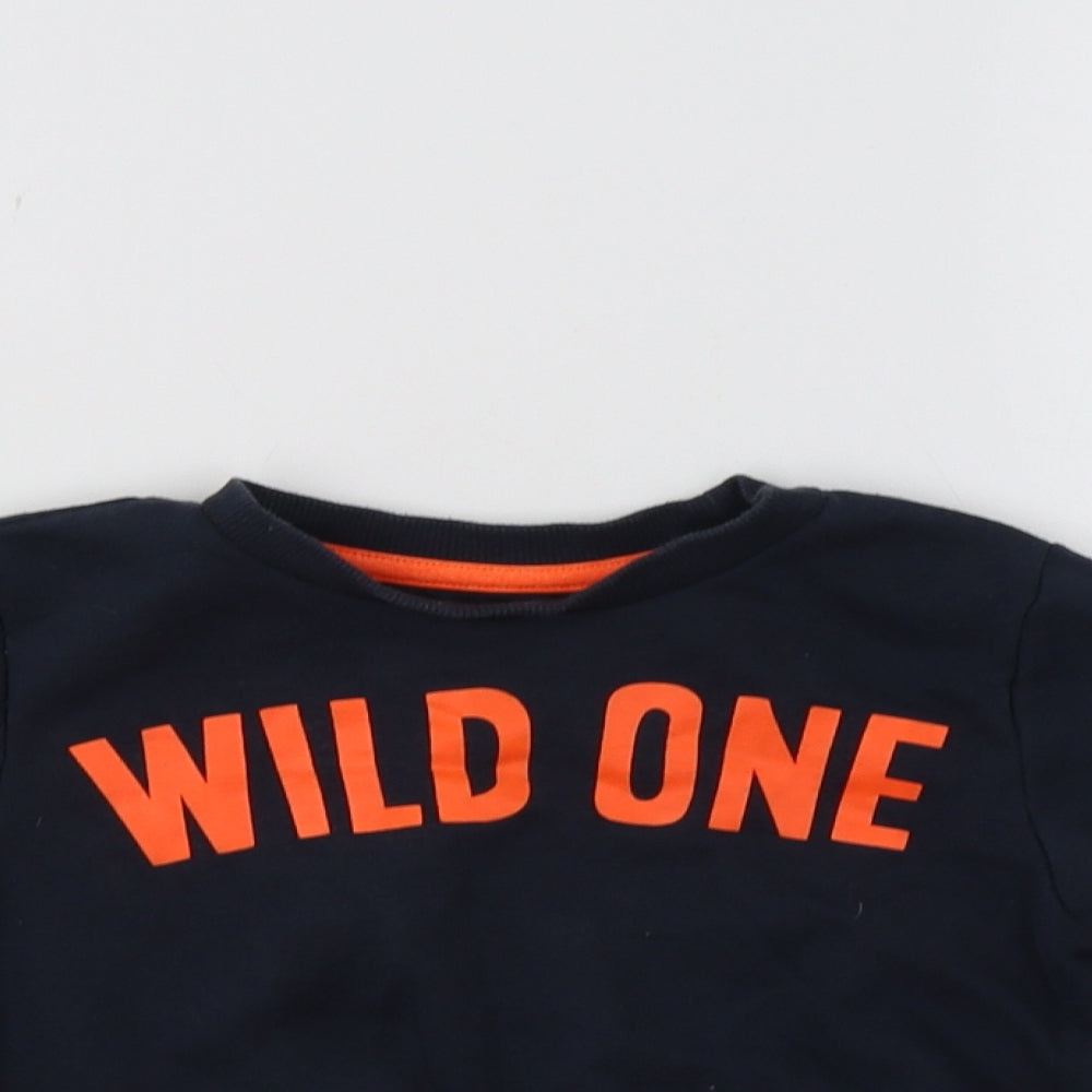 F&F Boys Blue   Pullover Sweatshirt Size 3-4 Years  - Wild One