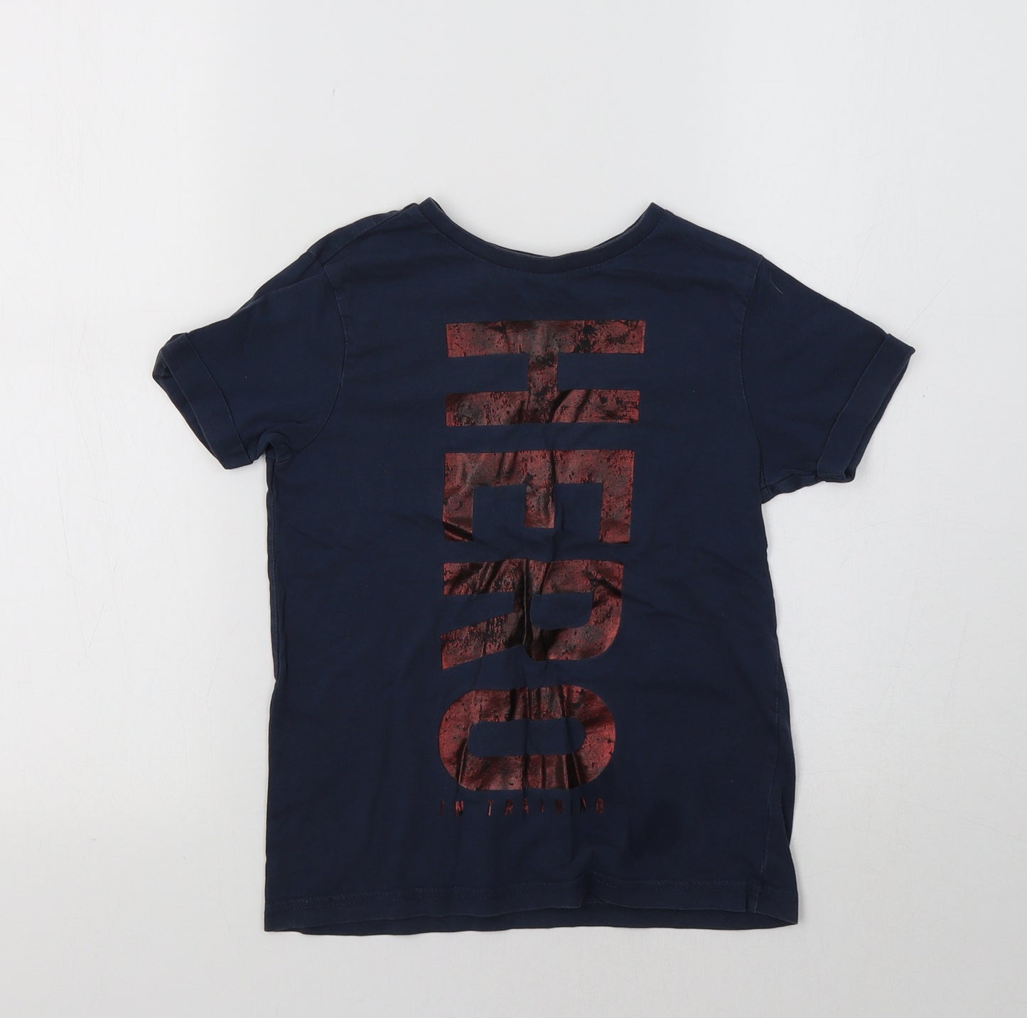 George Boys Blue   Basic T-Shirt Size 6-7 Years  - Hero