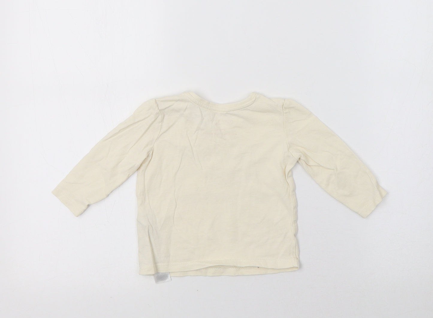 Primark Baby Ivory   Basic T-Shirt Size 6-9 Months