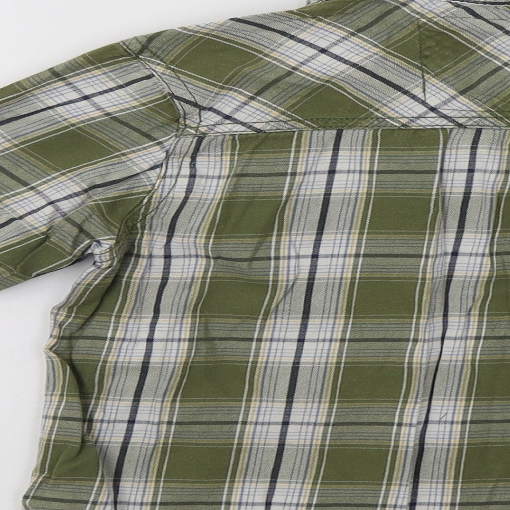 Sonoma Boys Green Check  Basic Button-Up Size 7-8 Years