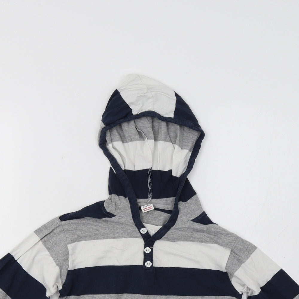 Store Twenty One Boys Blue Striped  Pullover Hoodie Size 6-7 Years