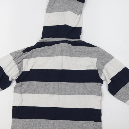 Store Twenty One Boys Blue Striped  Pullover Hoodie Size 6-7 Years
