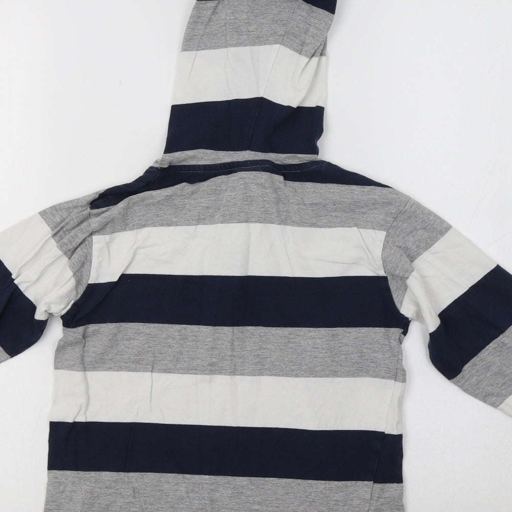 Store Twenty One Boys Blue Striped  Pullover Hoodie Size 6-7 Years