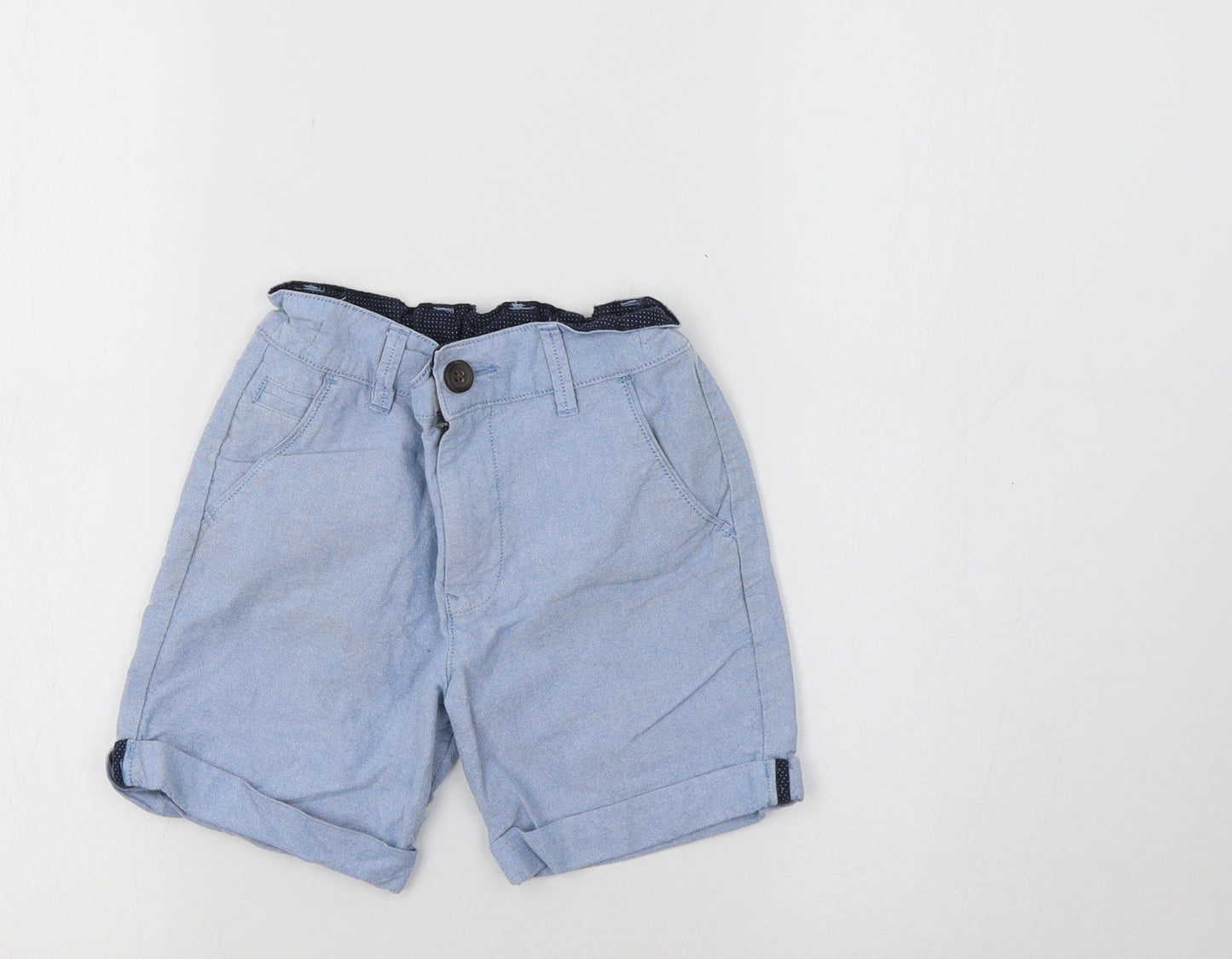 George Boys Blue   Chino Shorts Size 6-7 Years