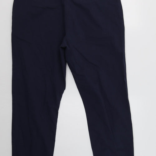 NEXT Womens Blue   Cropped Trousers Size 16 L29 in