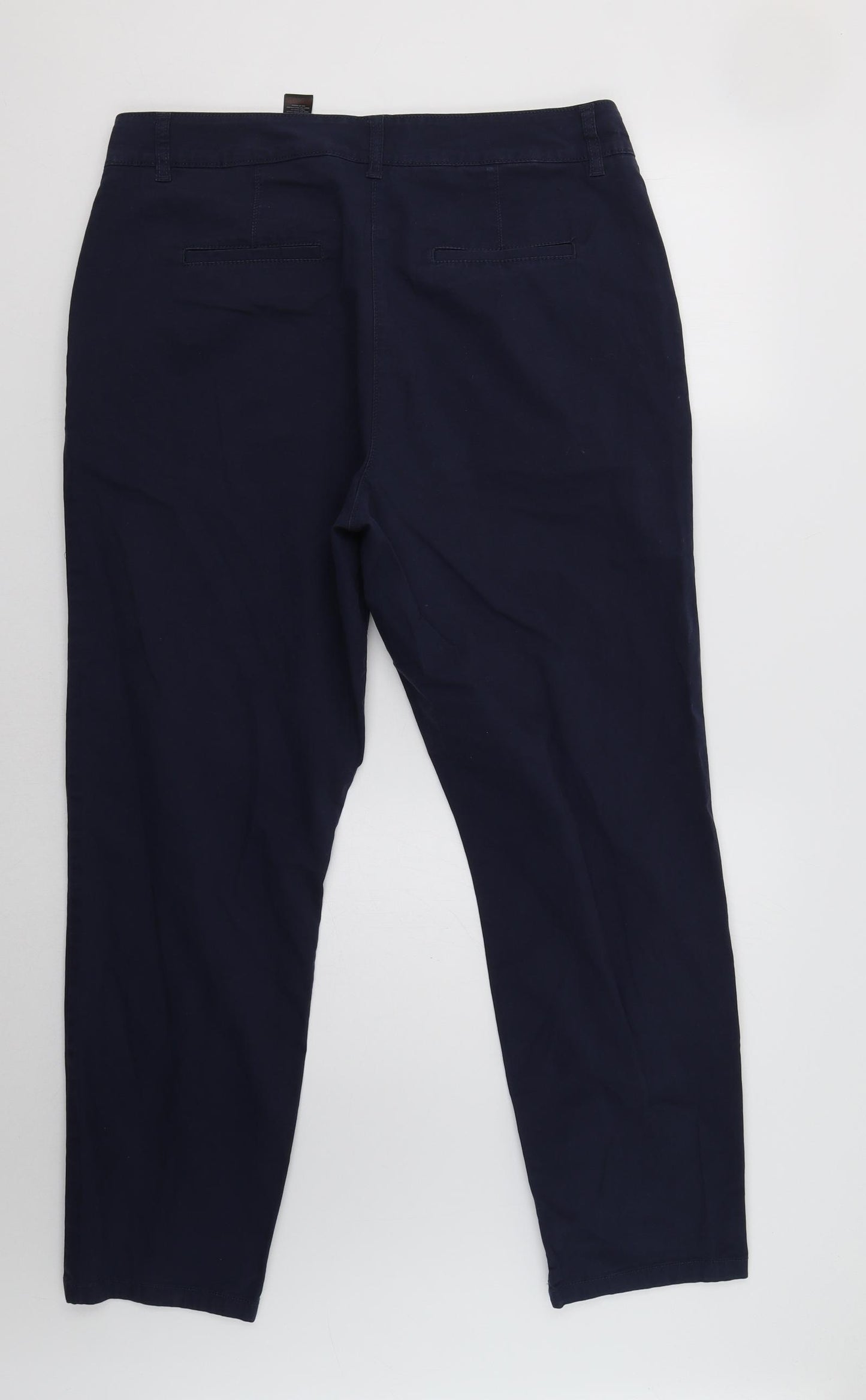 NEXT Womens Blue   Cropped Trousers Size 16 L29 in