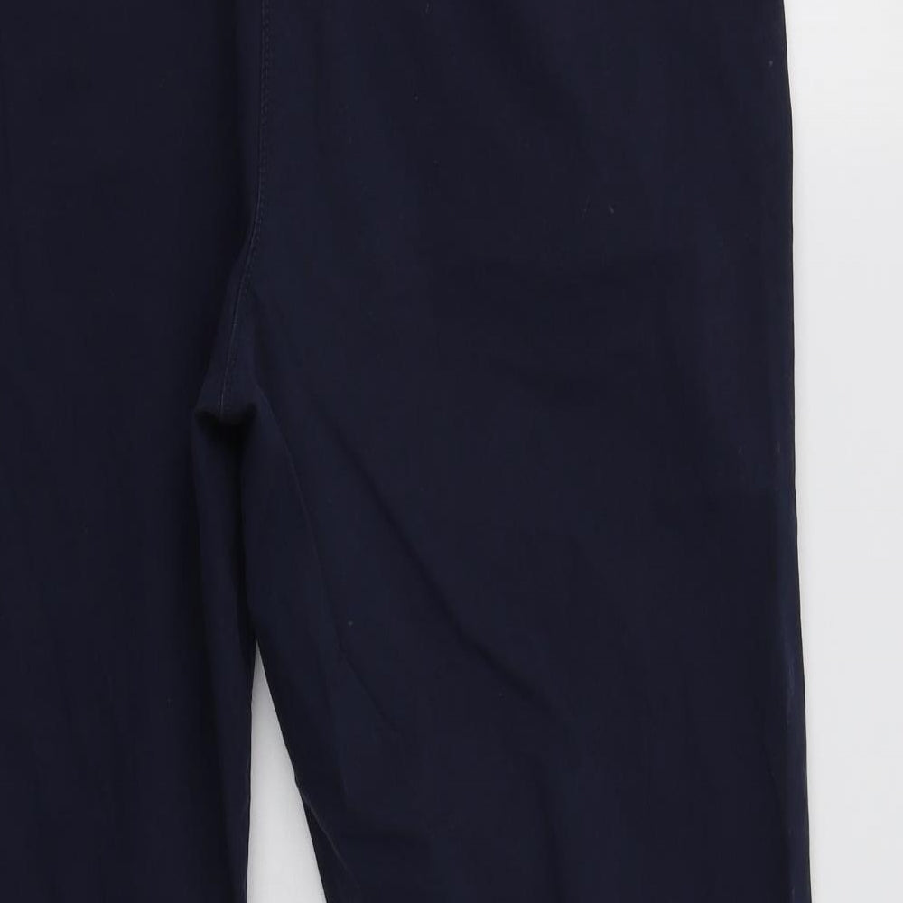 NEXT Womens Blue   Cropped Trousers Size 16 L29 in