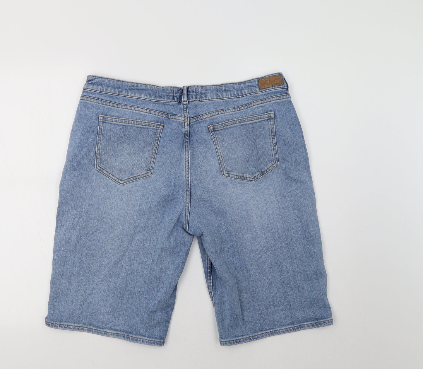 Fat Face Womens Blue   Boyfriend Shorts Size 16