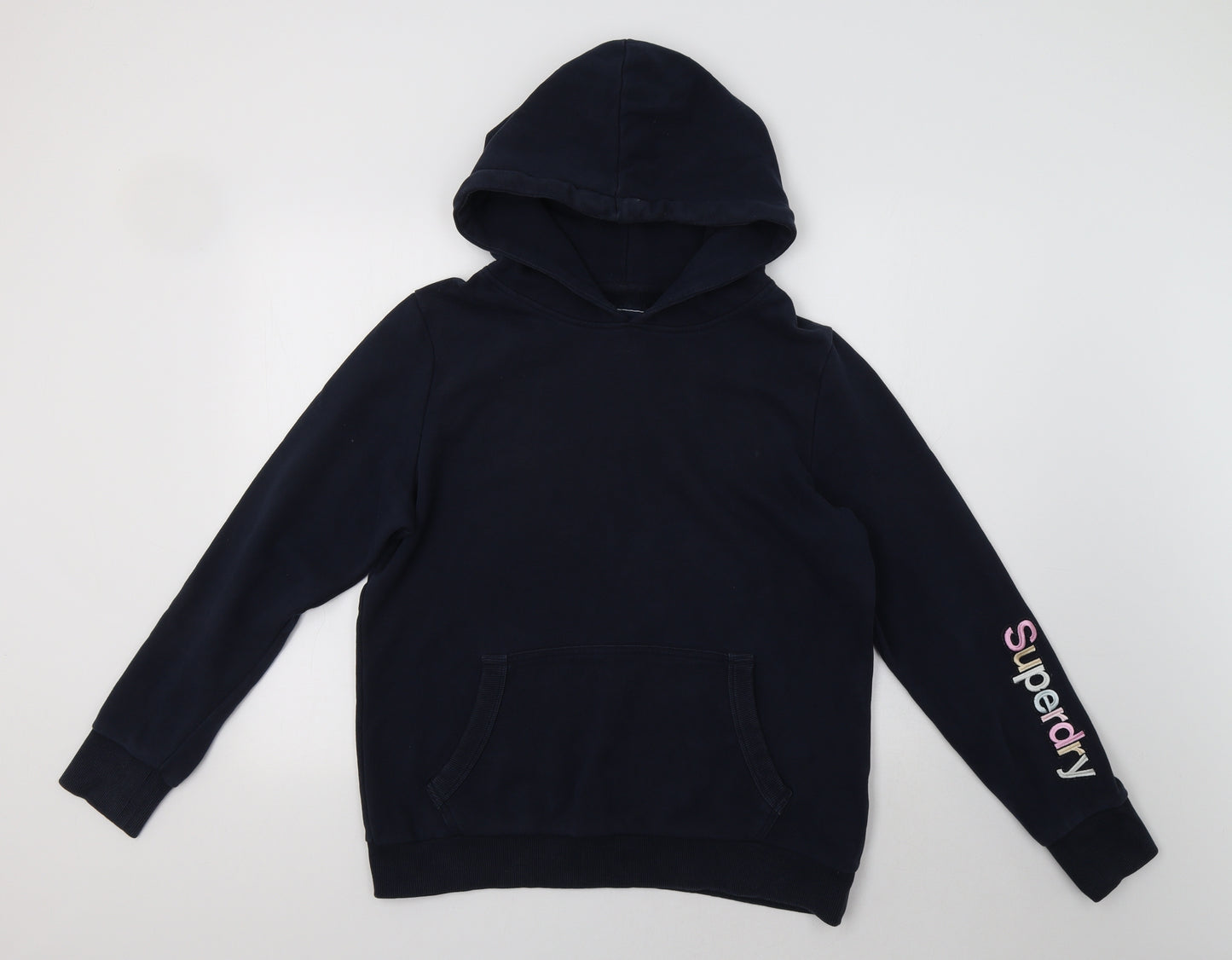 Superdry Womens Blue   Pullover Hoodie Size 16
