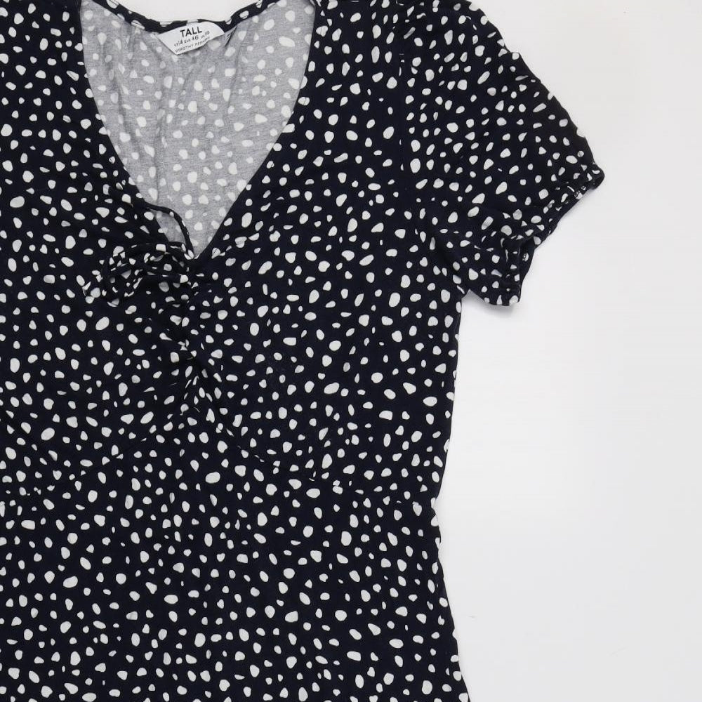 Dorothy Perkins Womens Blue Animal Print  A-Line  Size 18