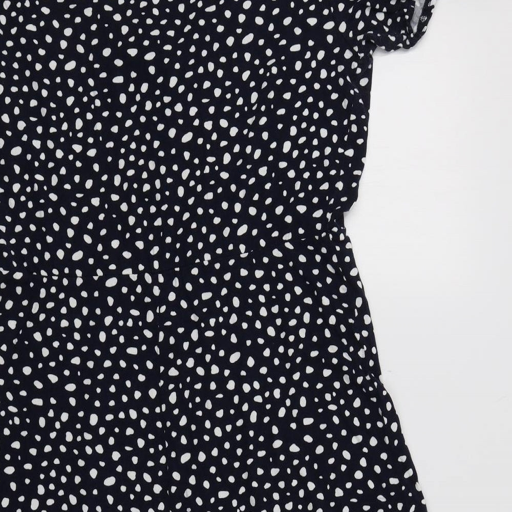 Dorothy Perkins Womens Blue Animal Print  A-Line  Size 18