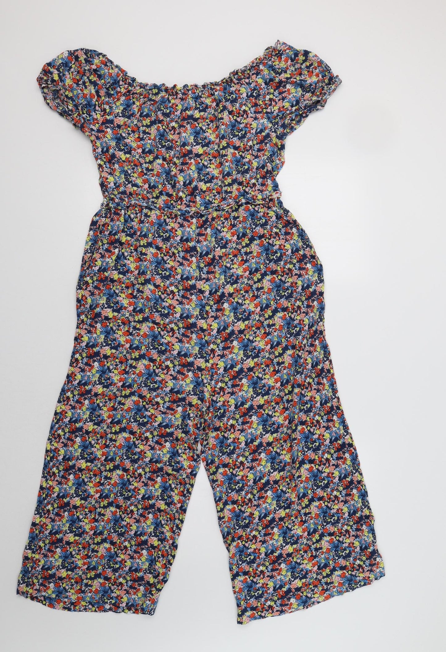 NEXT Womens Multicoloured Floral  Jumpsuit One-Piece Size 16