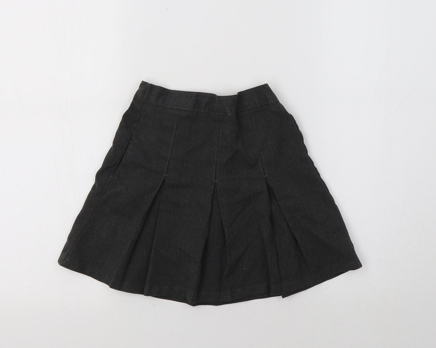 M&S Girls Grey   Pleated Skirt Size 3-4 Years - School Wear