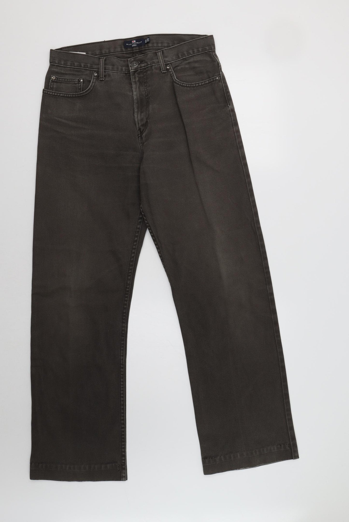 M&S Mens Green   Straight Jeans Size 32 L33 in