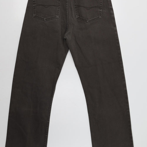 M&S Mens Green   Straight Jeans Size 32 L33 in