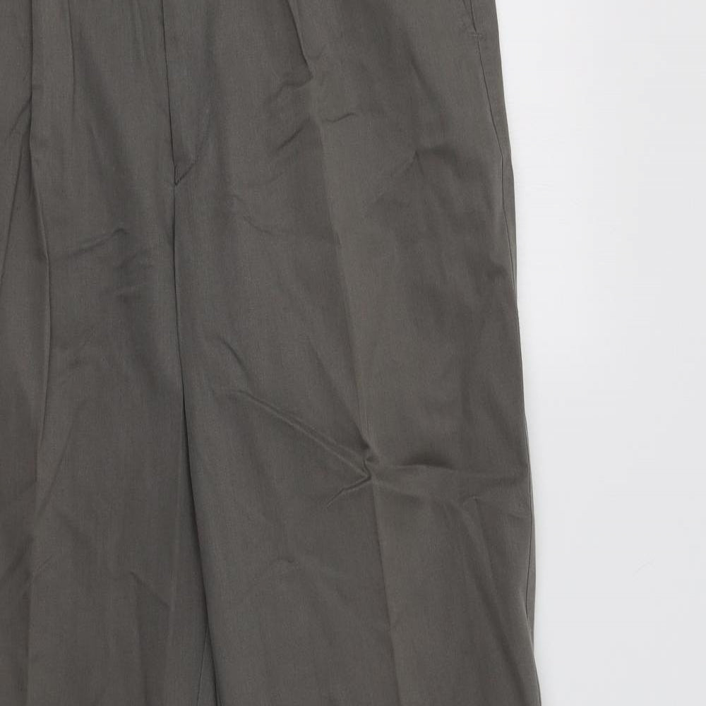 M&S Mens Green   Chino Trousers Size 32 L33 in