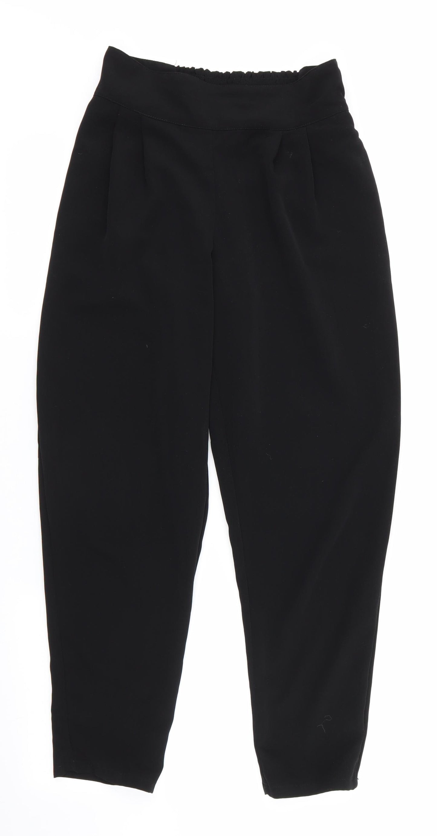 FOREVER 21 Womens Black   Trousers  Size S L26 in - elasticated back