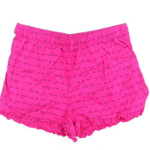 Florence and Fred Womens Pink Solid   Sleep Shorts Size 12  - Cerise - Oh la la