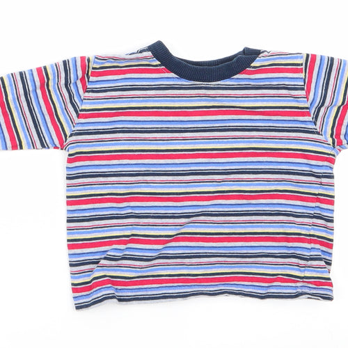 Mothercare Boys Red Striped  Basic Casual Size 9-12 Months  - Red White Blue Grey Stripe