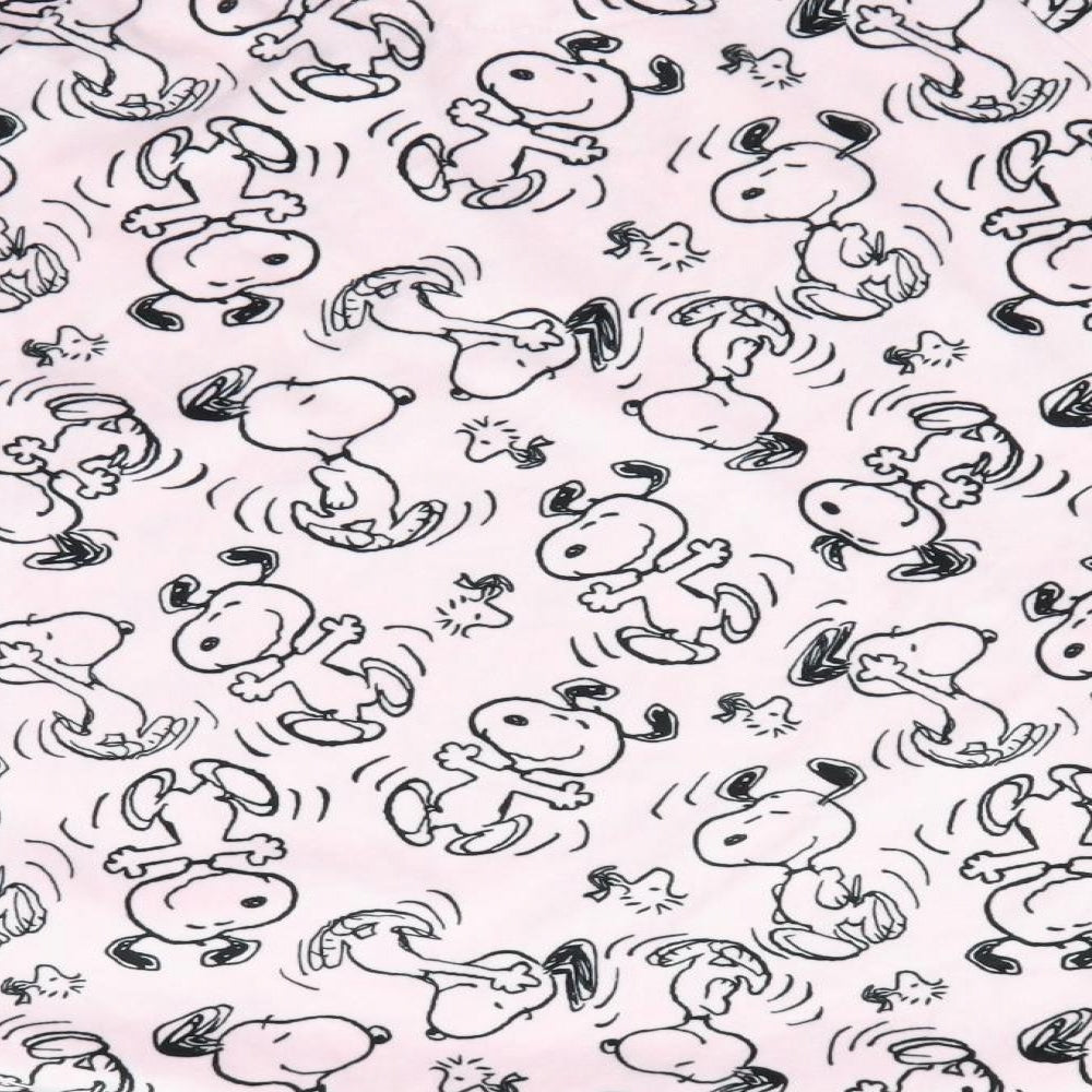 Primark Womens Pink Animal Print   Pyjama Top Size L  - Peanuts & Woodstock Print