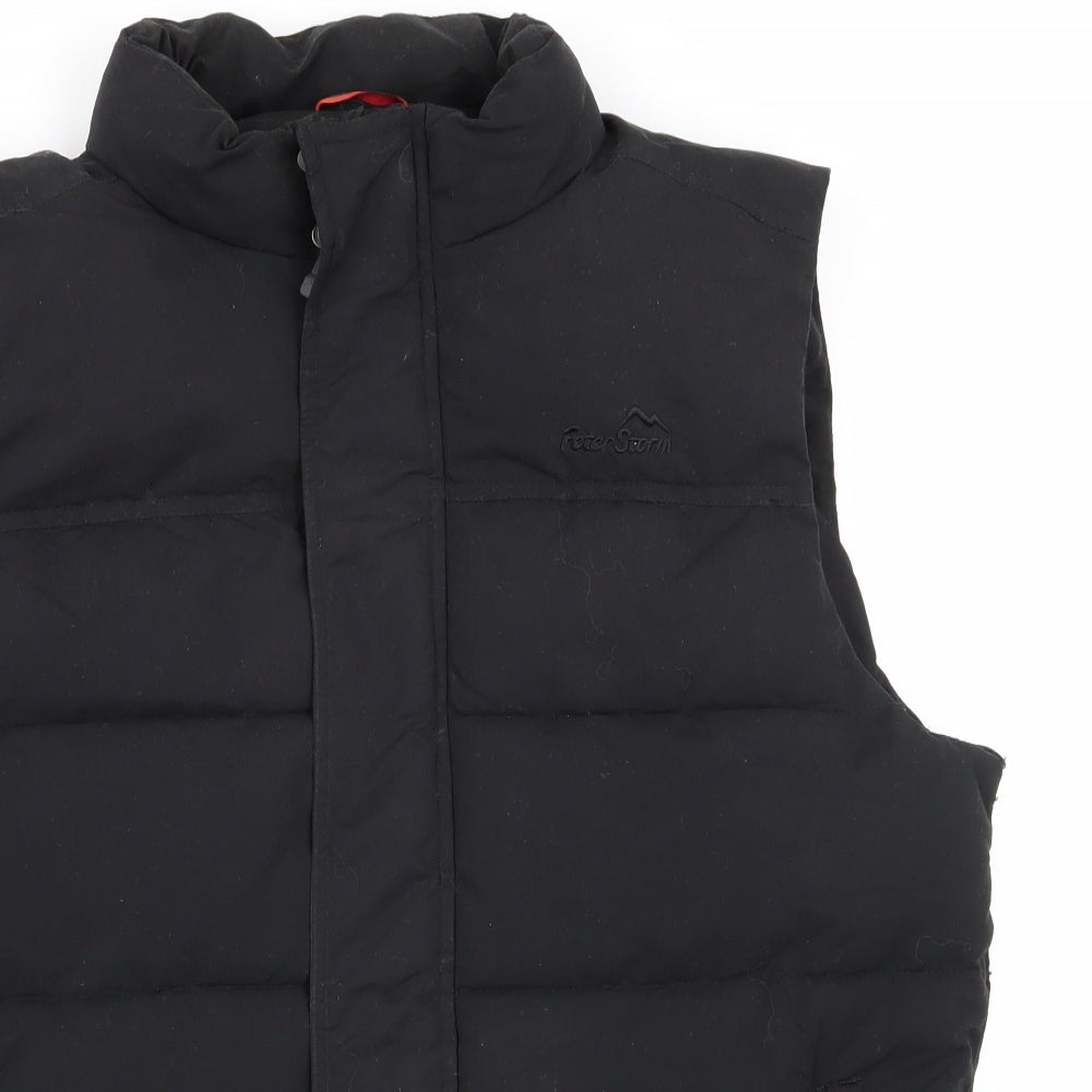 Peter Storm Mens Black   Gilet Waistcoat Size M  - Heavy Padding