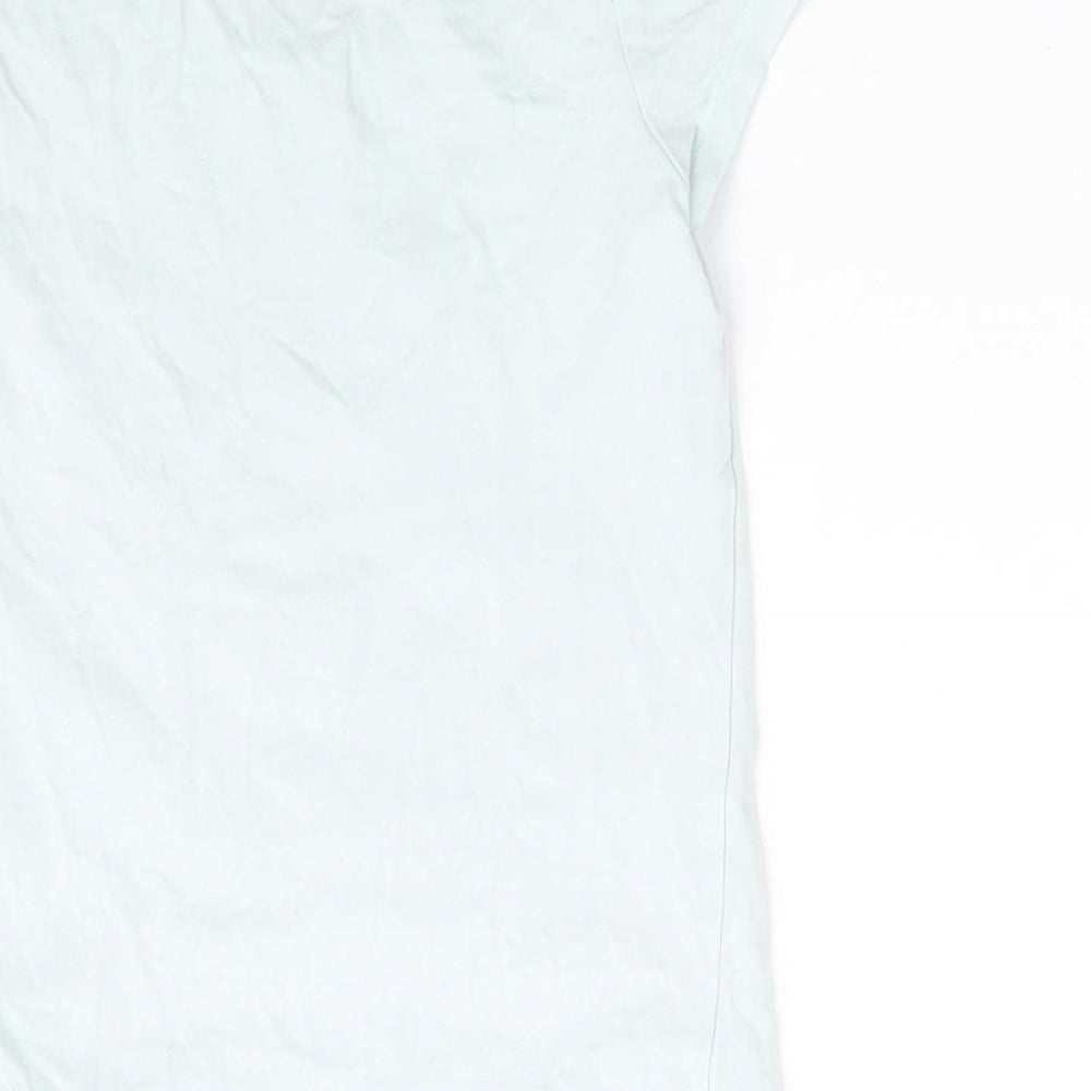 Blue Zoo Girls Blue   Basic T-Shirt Size 5-6 Years  - Mermaid Hair Don't Care
