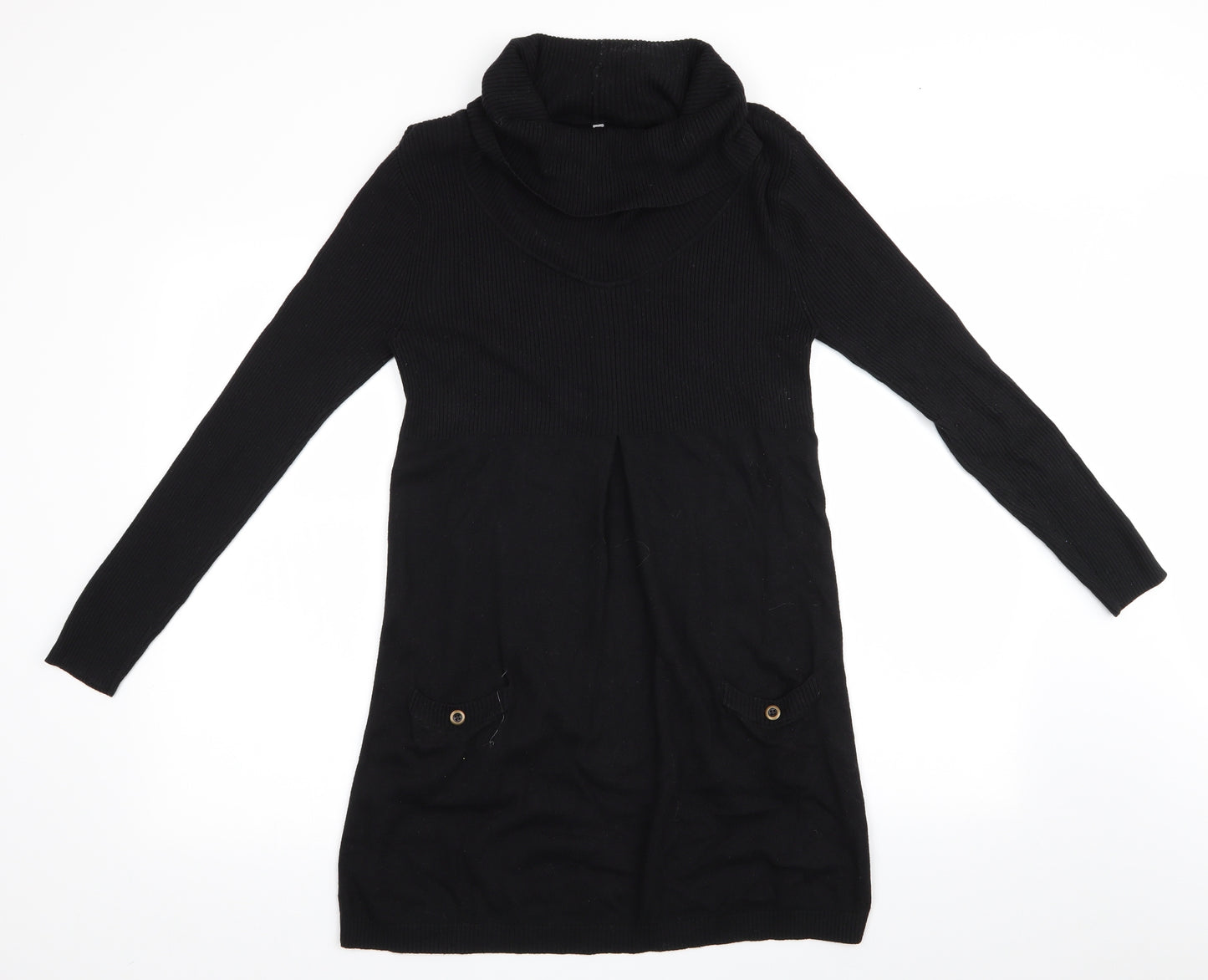 BHS Womens Black   Jumper Dress  Size 14