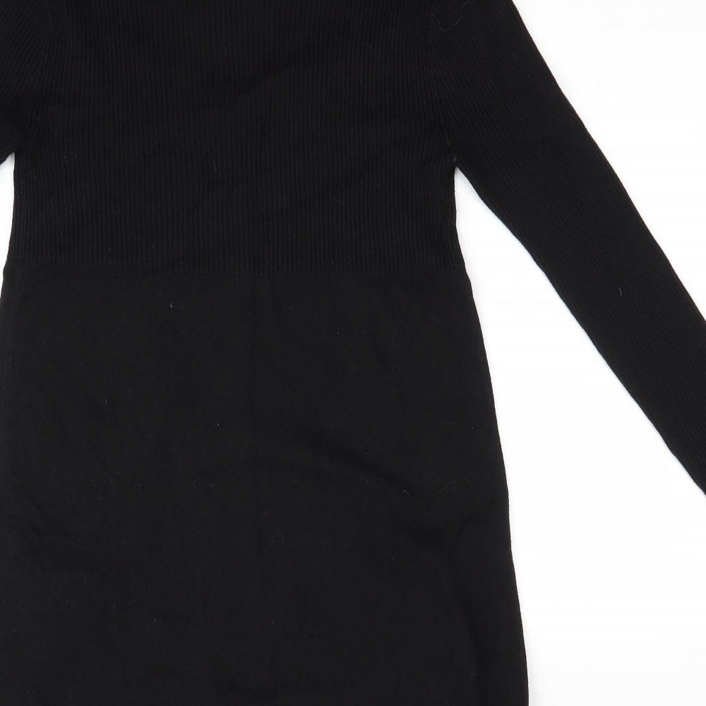 BHS Womens Black   Jumper Dress  Size 14