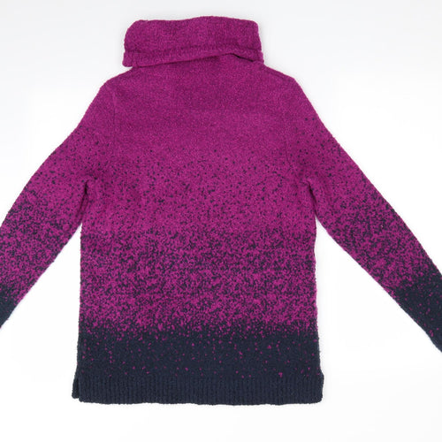 M&Co Womens Pink Polka Dot  Pullover Jumper Size 12  - Blue Dots