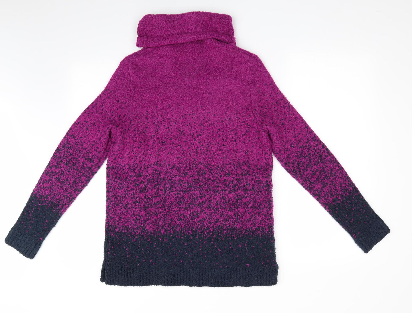 M&Co Womens Pink Polka Dot  Pullover Jumper Size 12  - Blue Dots