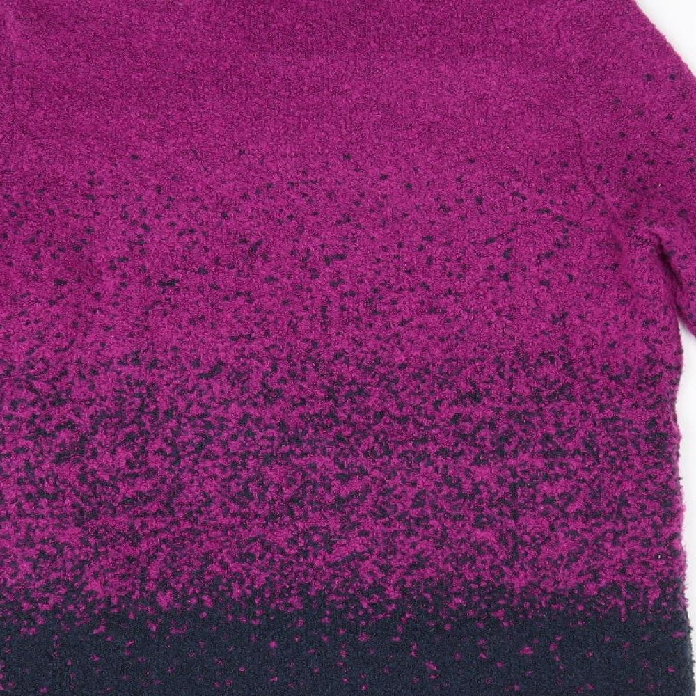 M&Co Womens Pink Polka Dot  Pullover Jumper Size 12  - Blue Dots
