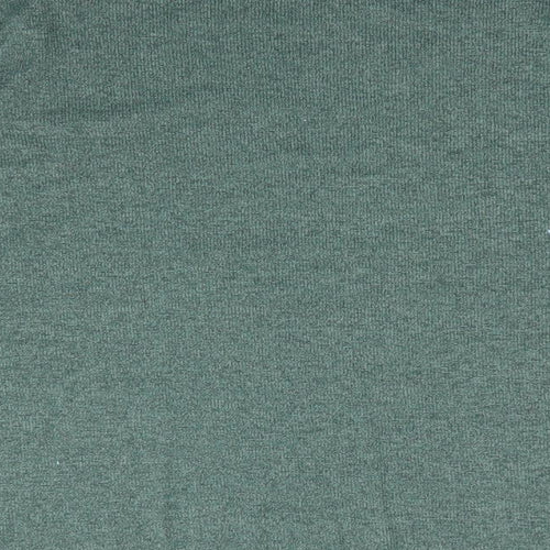 TU Womens Green   Pullover Jumper Size 16  - Crinkle edge hem cuffs and neck