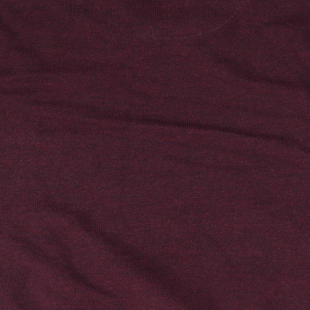 NEXT Mens Purple Striped  Pullover Jumper Size M  - Faux T-Shirt Front Burgandy