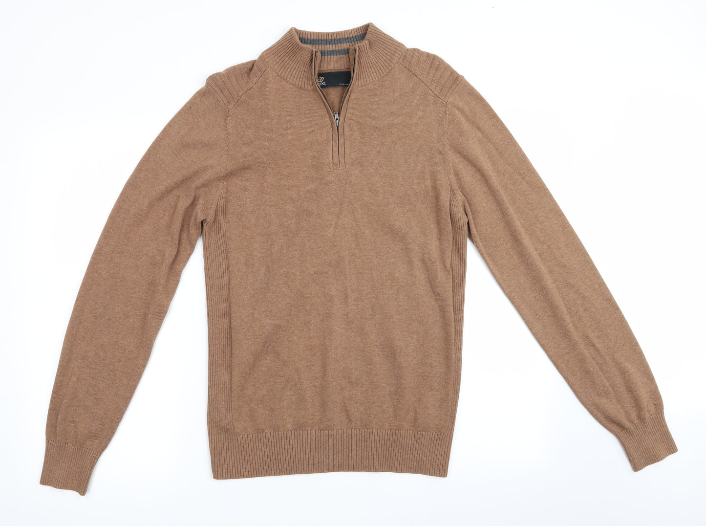 NEXT Mens Brown   Henley Jumper Size S